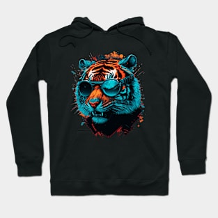 Pop Culture Tigre Wearing Sunglasses Hoodie